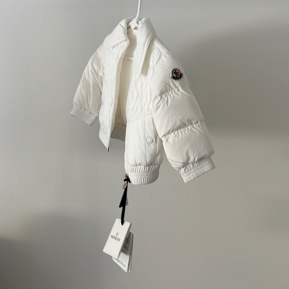 Moncler white Jacket - 9-12 months baby